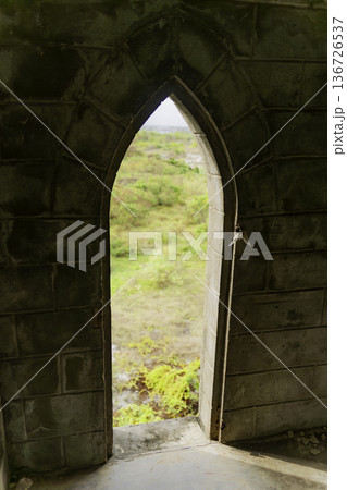 An abandoned monastery. 136726537