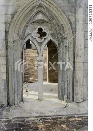 An abandoned monastery. An abandoned monastery. 136726551