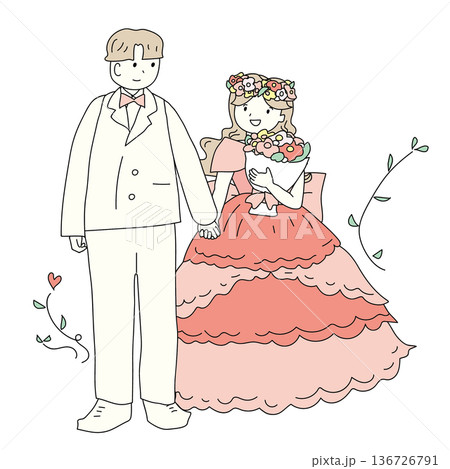 ピンクのお色直し ピンクのお色直し 136726791