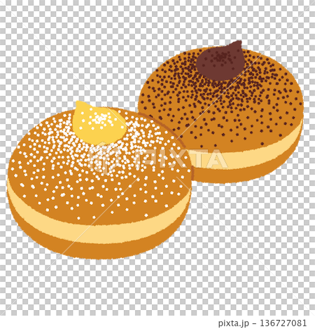 甜甜圈插圖 136727081