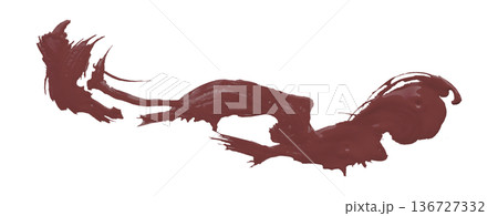 brown brush isolated on transparent background brown watercolor brown brush isolated on transparent background brown watercolor 136727332