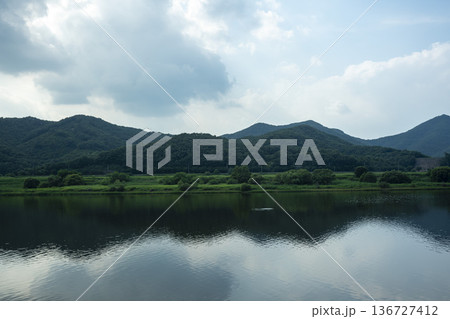 Baekma Riverside Bicycle Path Baekma Riverside Bicycle Path 136727412