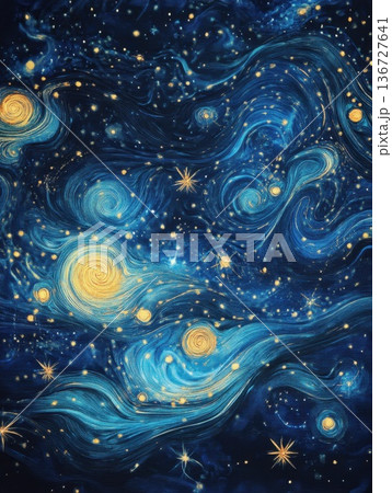abstract background with stars 136727641