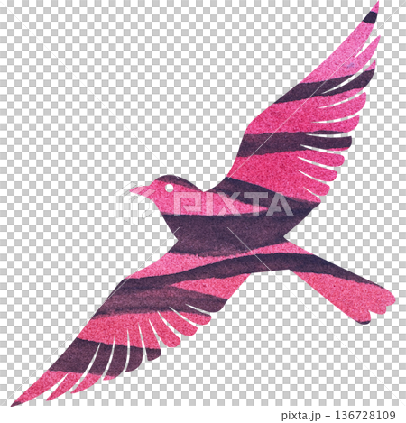 Beautiful watercolor bird icon image illustration Beautiful watercolor bird icon image illustration 136728109