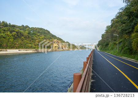 Han River bike path Han River bike path 136728213