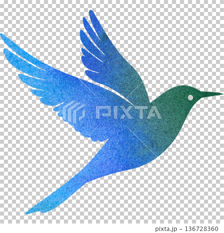 美麗的水彩鳥圖示圖像的插圖 美麗的水彩鳥圖示圖像的插圖 136728360