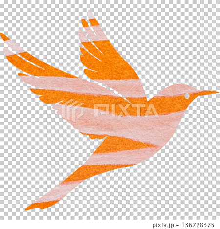 美麗的水彩鳥圖示圖像的插圖 美麗的水彩鳥圖示圖像的插圖 136728375