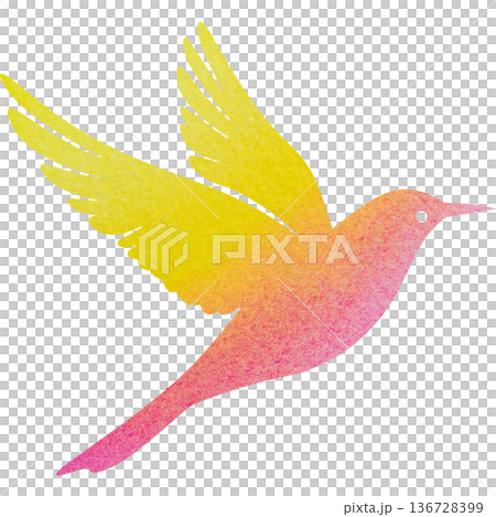Beautiful watercolor bird icon image illustration Beautiful watercolor bird icon image illustration 136728399