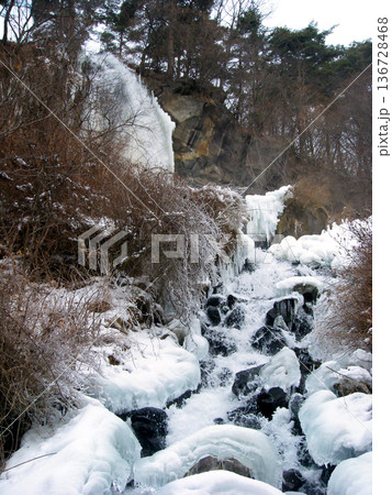 人口の滝、乙女滝の氷瀑（下流） 136728468