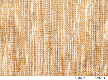 麻布、生成色の織物イメージ（背景素材） 136729231