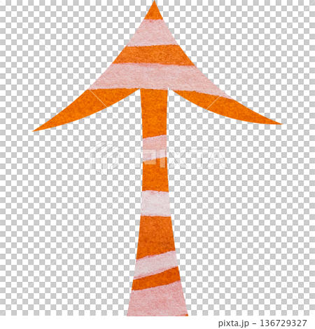 美麗的水彩箭頭圖示圖像插圖 136729327