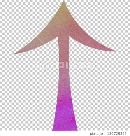 Beautiful watercolor arrow icon image illustration Beautiful watercolor arrow icon image illustration 136729335
