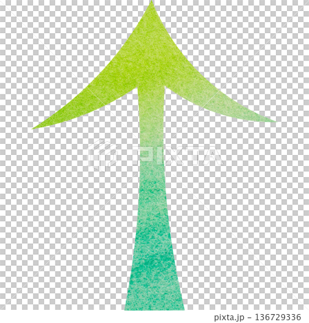 Beautiful watercolor arrow icon image illustration Beautiful watercolor arrow icon image illustration 136729336