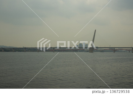 Han River bike path Han River bike path 136729538