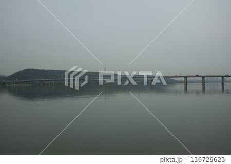 Han River bike path Han River bike path 136729623