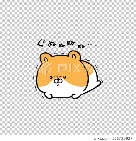 A cute and frustrated hamster A cute and frustrated hamster 136729927
