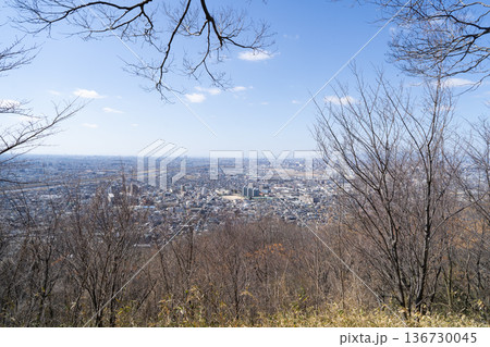 南パノラマ展望台から見た景色(大阪府柏原市の高尾山) 南パノラマ展望台から見た景色(大阪府柏原市の高尾山) 136730045