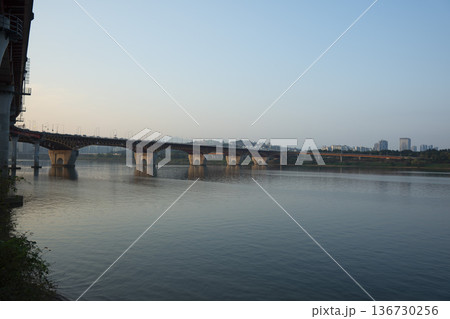 Han River bike path Han River bike path 136730256
