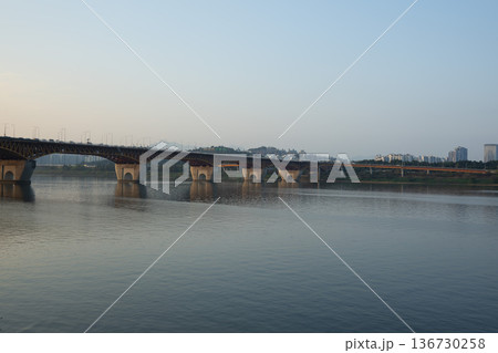 Han River bike path Han River bike path 136730258