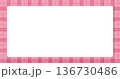 ピンクタータンチェック柄のフレーム 136730486