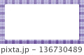 紫タータンチェック柄のフレーム 136730489