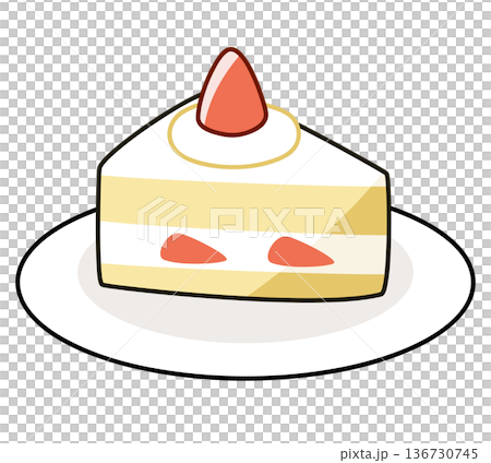 一個簡單的脆餅的插圖 136730745