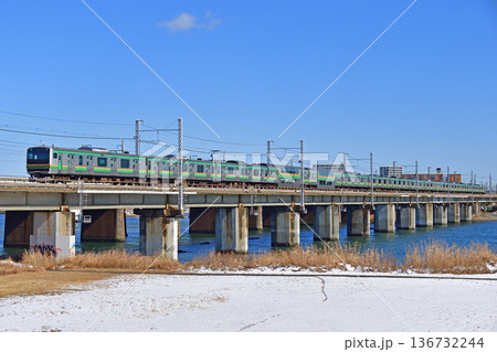東海道本線 茅ヶ崎-平塚 JR東日本 E231系1000番台 U535編成(小山) 東海道本線 茅ヶ崎-平塚 JR東日本 E231系1000番台 U535編成(小山) 136732244
