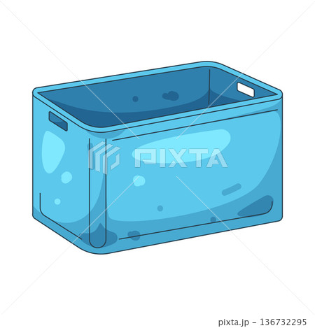 Illustration of plastic storage 136732295