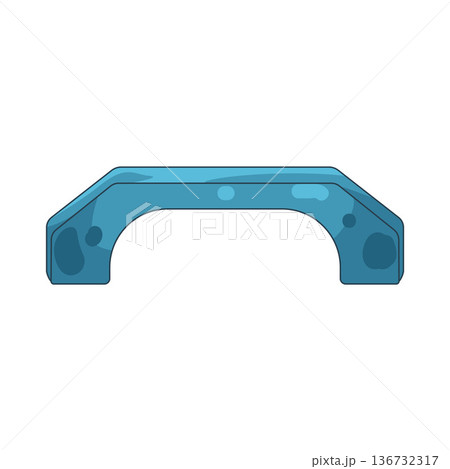 Illustration of plastic handle 136732317