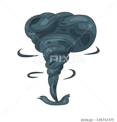 Illustration of tornado  136732375