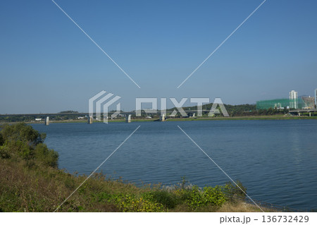 Han River bike path Han River bike path 136732429