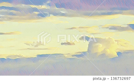 polar bear in winter cloud sky polar bear in winter cloud sky 136732697