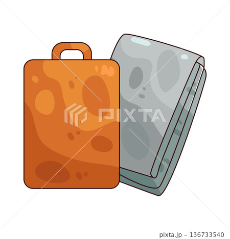 Illustration of emergency blanket 136733540