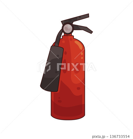 Illustration of fire extinguisher Illustration of fire extinguisher 136733554