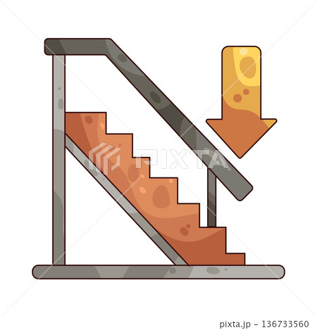 Illustration of Emergency stairs 136733560