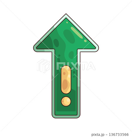 Illustration of arrow up Illustration of arrow up 136733566
