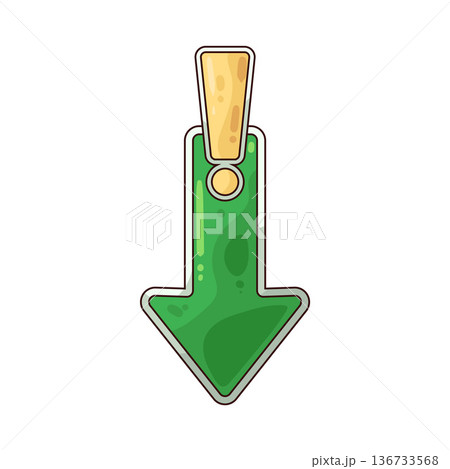 Illustration of arrow down Illustration of arrow down 136733568