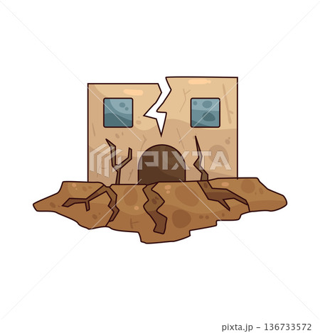 Illustration of earthquake 136733572