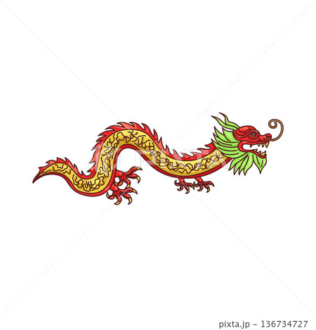 Illustration of dragon Illustration of dragon 136734727
