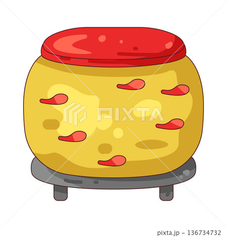Illustration of drum Illustration of drum 136734732