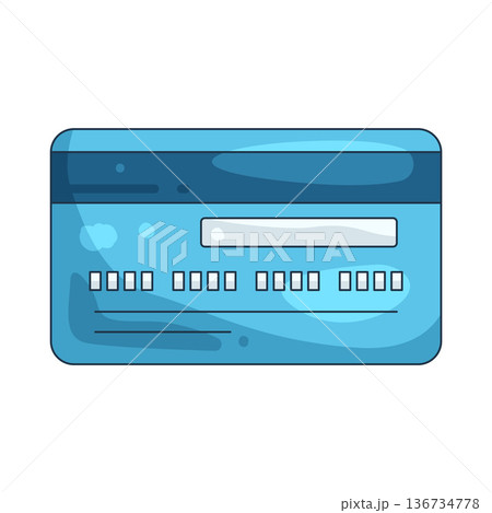 Illustration of credit card Illustration of credit card 136734778