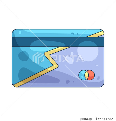 Illustration of credit card 136734782