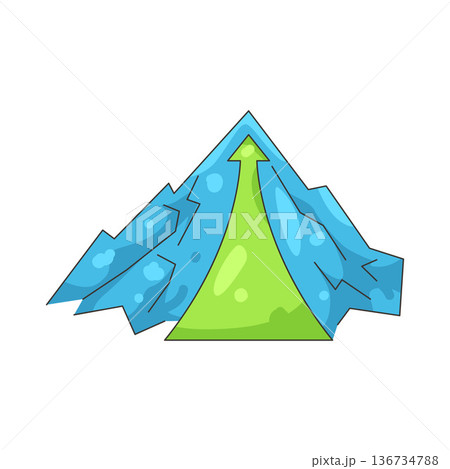 Illustration of mountain  136734788