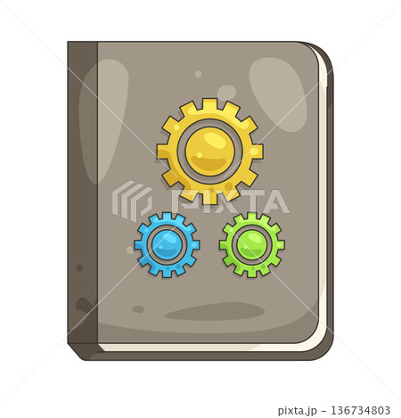 Illustration of guide book 136734803