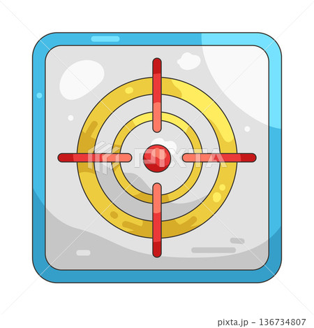 Illustration of crosshair  136734807