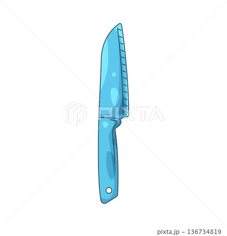 Illustration of plastic knife Illustration of plastic knife 136734819