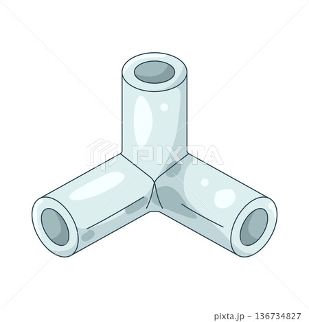 Illustration of plastic joint 136734827
