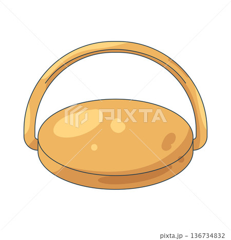 Illustration of plastic jar cap 136734832