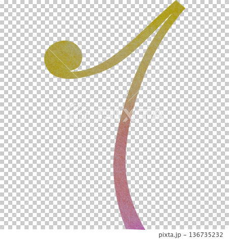 美麗的水彩畫第八休息圖示圖像插圖 136735232