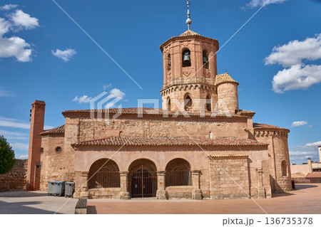 Romanesque architecture in Castile and Leon, the Church of San Miguel de Almazan, a Spanish historical treasure 136735378